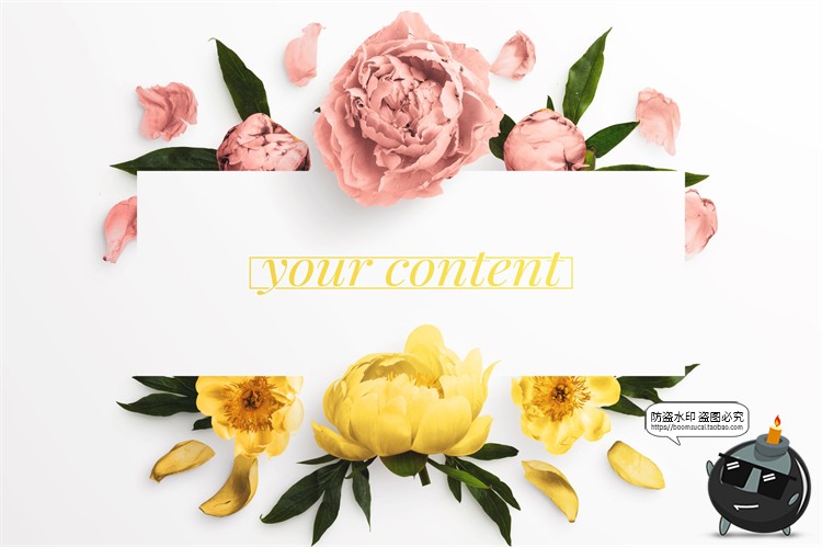图片[20]-鲜花专题牡丹花卉芍药花艺花店植物花瓣PNG免抠源文件PSD模板素材-设计猿