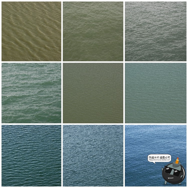 图片[2]-水面海面湖面水纹浪花纹理效果后期合成波纹泡沫景观JPG图片素材-设计猿