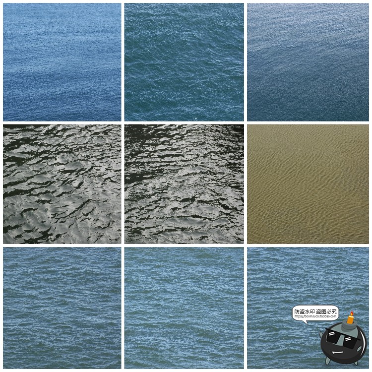 图片[3]-水面海面湖面水纹浪花纹理效果后期合成波纹泡沫景观JPG图片素材-设计猿