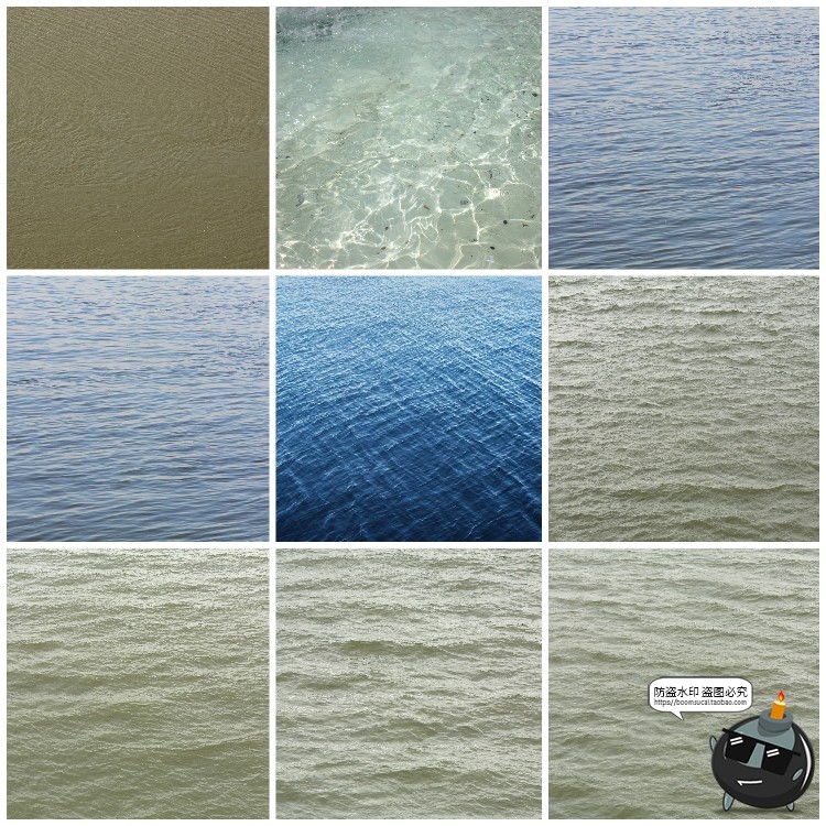 图片[4]-水面海面湖面水纹浪花纹理效果后期合成波纹泡沫景观JPG图片素材-设计猿