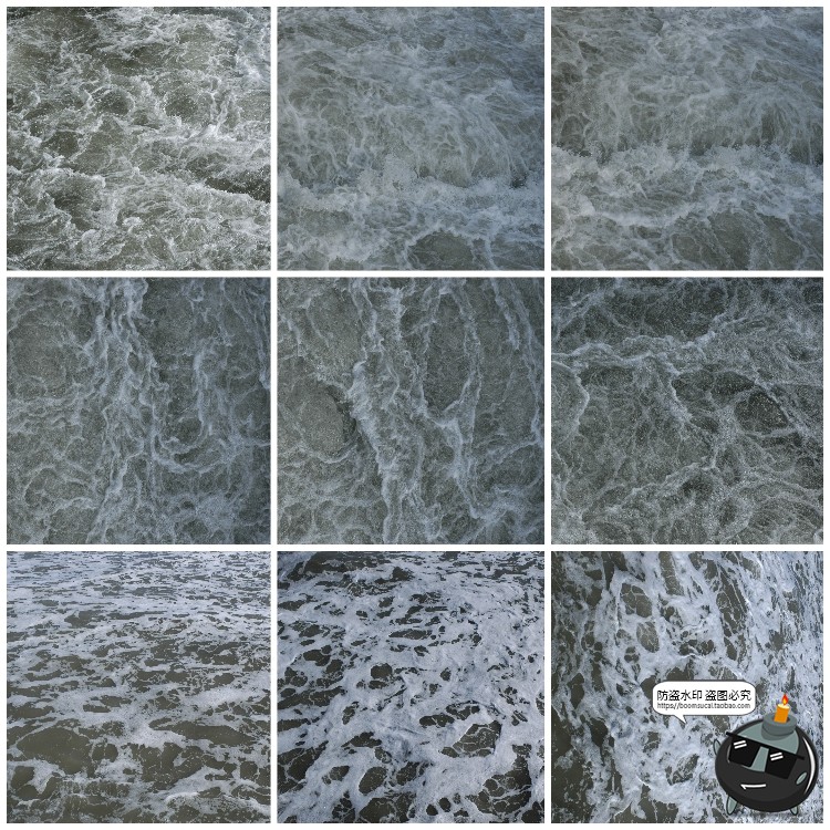 图片[6]-水面海面湖面水纹浪花纹理效果后期合成波纹泡沫景观JPG图片素材-设计猿