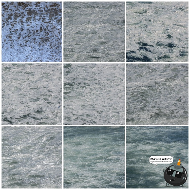 图片[8]-水面海面湖面水纹浪花纹理效果后期合成波纹泡沫景观JPG图片素材-设计猿