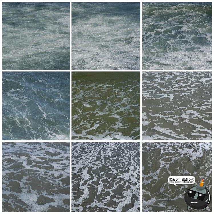 图片[9]-水面海面湖面水纹浪花纹理效果后期合成波纹泡沫景观JPG图片素材-设计猿