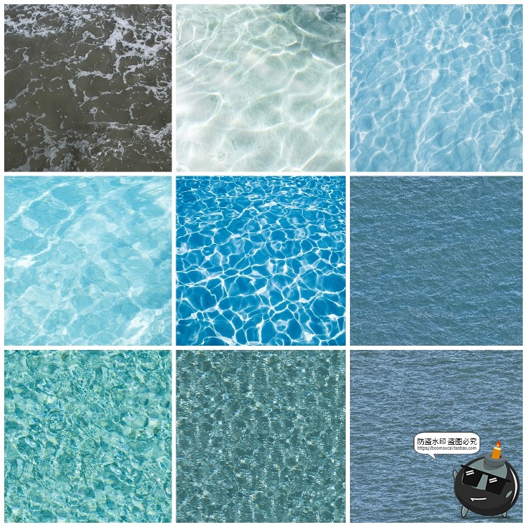 图片[10]-水面海面湖面水纹浪花纹理效果后期合成波纹泡沫景观JPG图片素材-设计猿