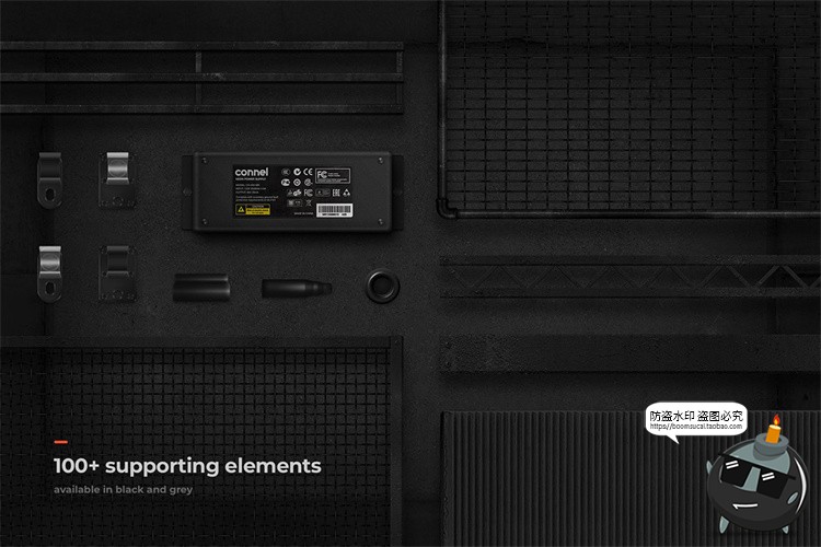 图片[6]-霓虹灯专题灯管配件建筑框架发光字特效PSD模板ASL样式字体素材-设计猿
