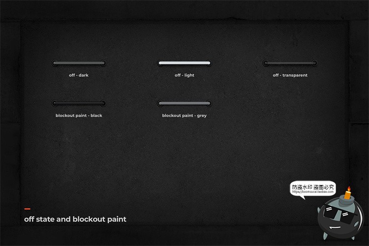 图片[17]-霓虹灯专题灯管配件建筑框架发光字特效PSD模板ASL样式字体素材-设计猿