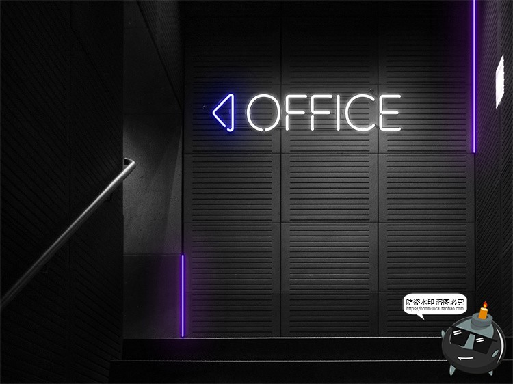 图片[21]-霓虹灯专题灯管配件建筑框架发光字特效PSD模板ASL样式字体素材-设计猿