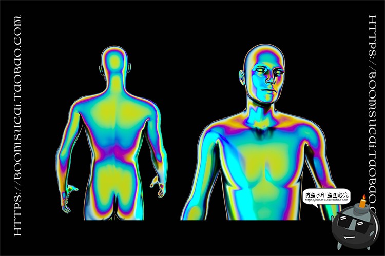 图片[10]-像仪彩主视觉酷炫全息镭射渐变热虹渐变抽象人物PNG免抠图素材-设计猿