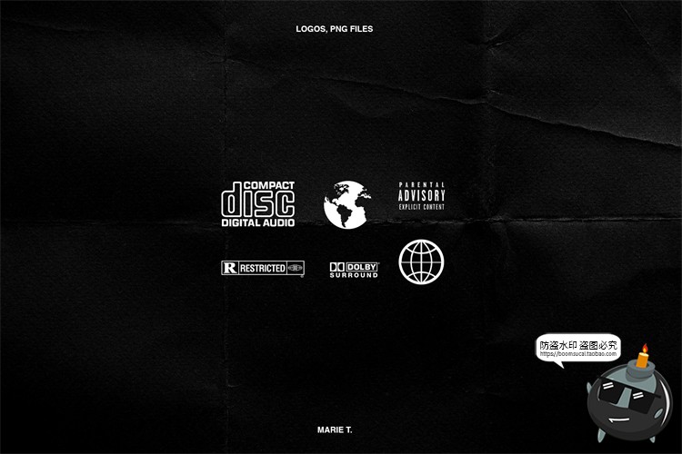 图片[13]-潮流透明塑料铝箔褶皱胶带包装专题碎纸标签后期合成PNG元素素材-设计猿