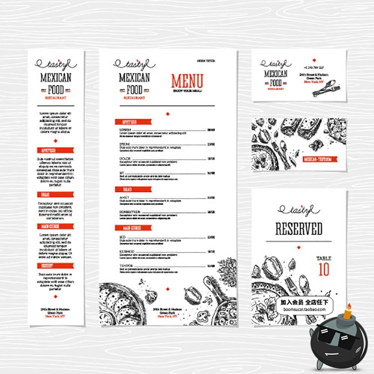 图片[10]-黑板粉笔手绘西式菜单奶茶咖啡厅点餐单餐牌价目表AI矢量模板素材-设计猿