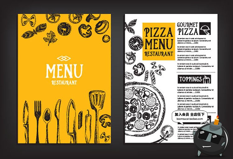 图片[18]-黑板粉笔手绘西式菜单奶茶咖啡厅点餐单餐牌价目表AI矢量模板素材-设计猿