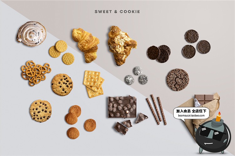 图片[7]-西餐厅食材面包店烘焙餐具美食场景元素装饰海报PSD模板素材-设计猿