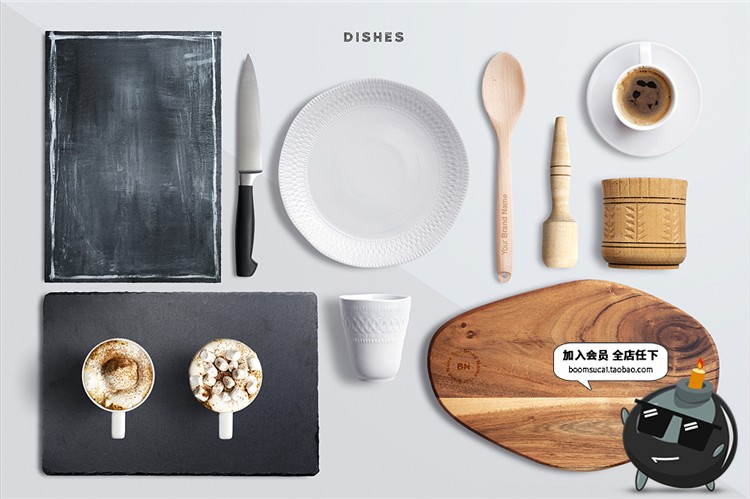 图片[10]-西餐厅食材面包店烘焙餐具美食场景元素装饰海报PSD模板素材-设计猿