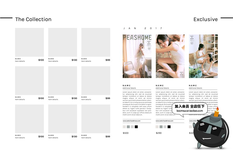 图片[6]-小清新文艺风格简洁书刊书籍宣传画册内页设计布局排版PS素材模版-设计猿