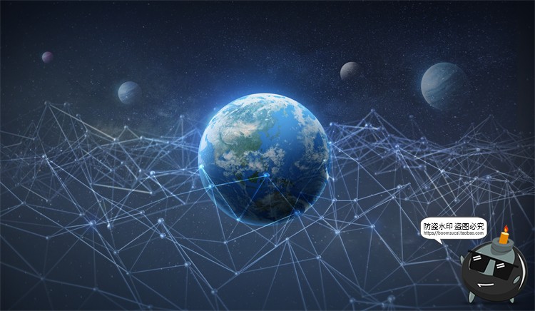 图片[4]-未来科幻宇航员火箭航天宇宙卫星主视觉海报PSD分层模板PS素材-设计猿