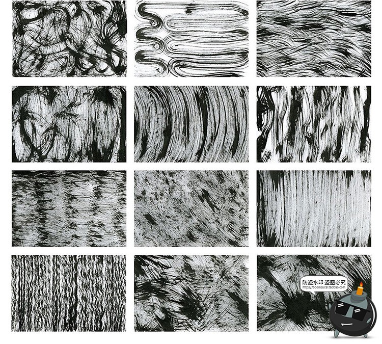 图片[3]-90个嘈杂潮流质感磨痕粗犷粗糙背景海报包装纹理底纹JPG图片素材-设计猿