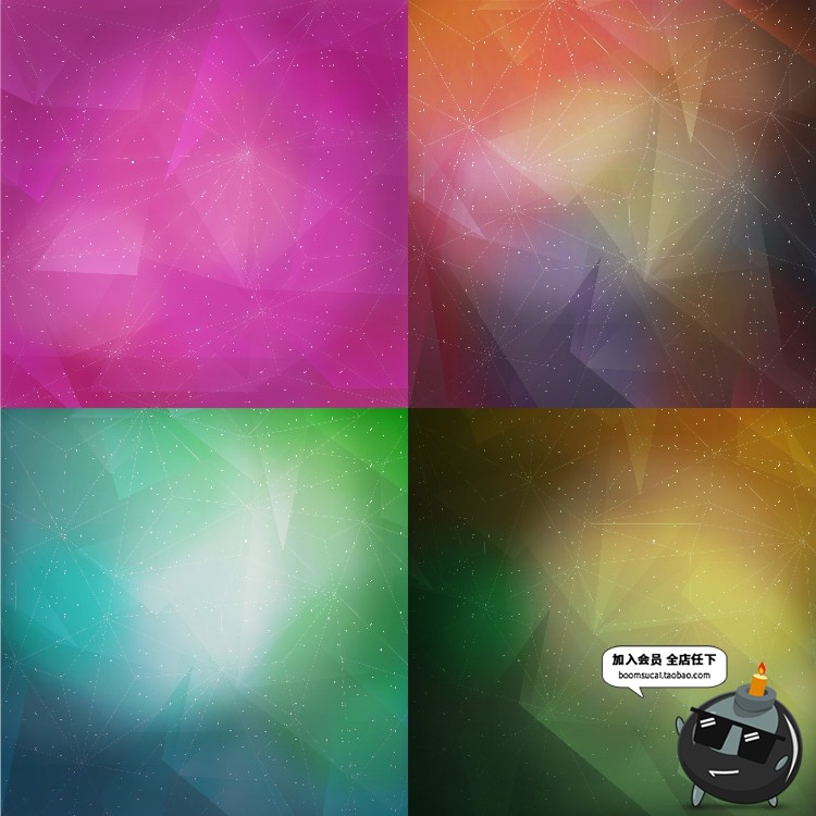 图片[1]-科技几何信息技术抽象大数据网络线条三角粒子线条AI矢量背景素材-设计猿