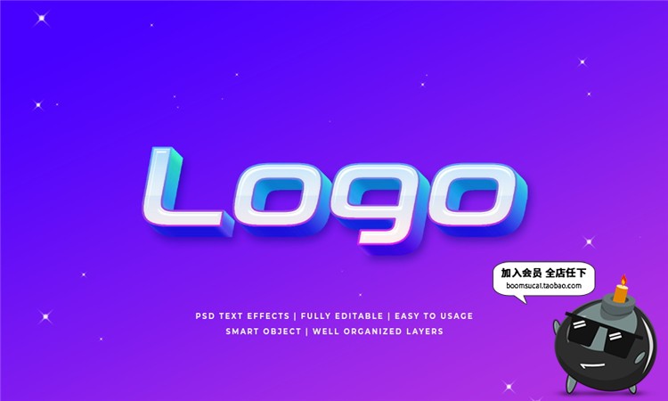 图片[6]-科技感游戏风格虚拟现实多彩3D文字特效效果图层样式PSD模板素材-设计猿