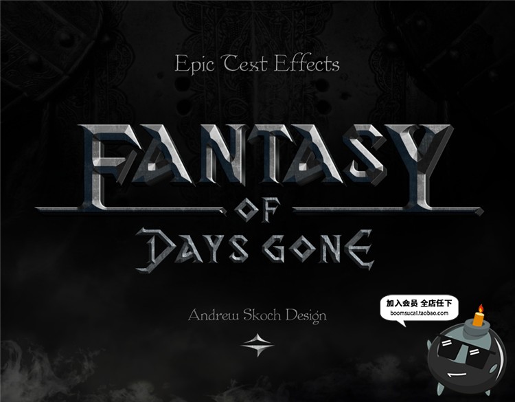 图片[6]-恐怖阴森森林鬼屋惊悚海报字体特效图层ASL样式PSD模板设计PS素材-设计猿