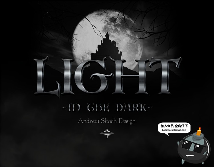 图片[8]-恐怖阴森森林鬼屋惊悚海报字体特效图层ASL样式PSD模板设计PS素材-设计猿