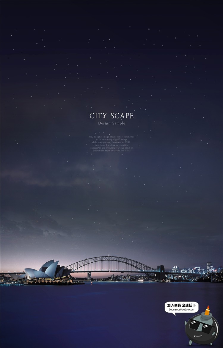 图片[8]-繁华现代发达城市天空夜景夜空地产广告海报背景PSD模板设计素材-设计猿