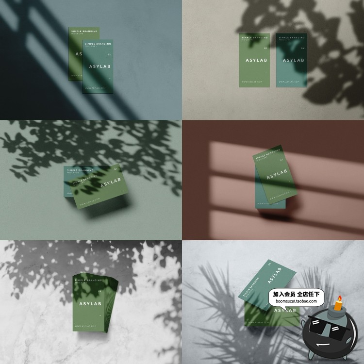 图片[2]-创意花卉植物叶子剪影阴影影子形状装饰元素PNG免抠PSD模板PS素材-设计猿