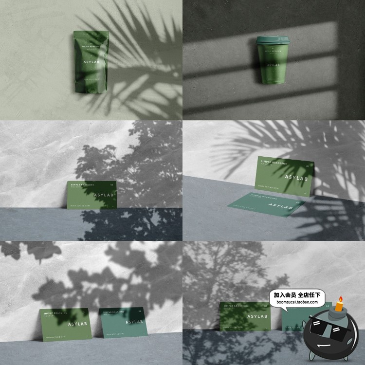 图片[8]-创意花卉植物叶子剪影阴影影子形状装饰元素PNG免抠PSD模板PS素材-设计猿