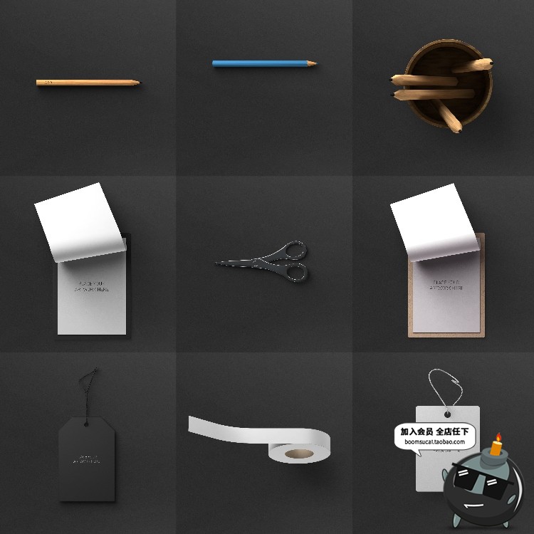 图片[10]-桌面工作台办公司装饰杂志书籍书刊文具元素PSD模板设计素材-设计猿