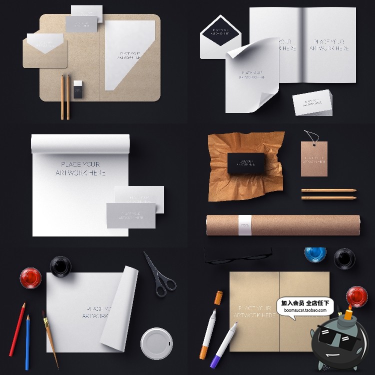 图片[13]-桌面工作台办公司装饰杂志书籍书刊文具元素PSD模板设计素材-设计猿