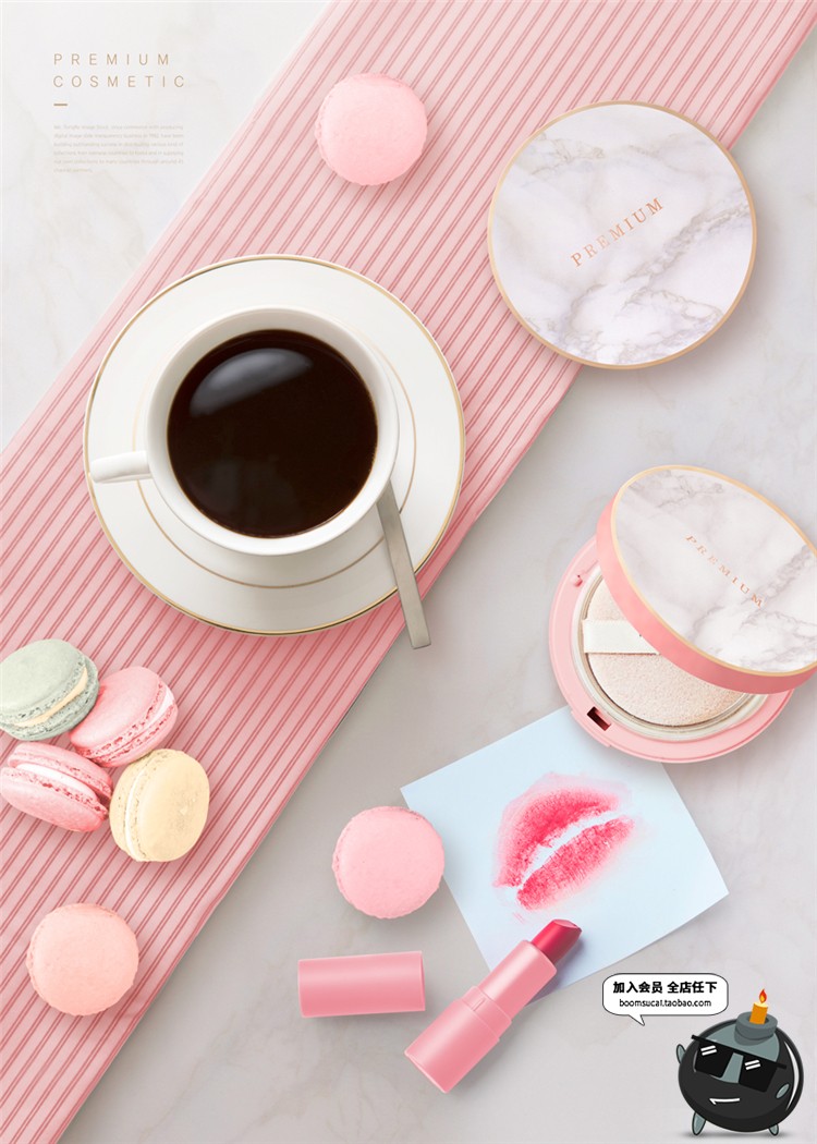 图片[3]-粉色美妆海报模板护肤品化妆品口红唇彩场景装饰元素PSD模板素材-设计猿