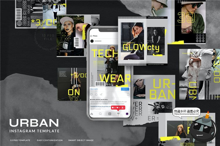 图片[1]-都市时尚潮流风格服装新品品牌故事海报图文排版PSD模板PS素材-设计猿