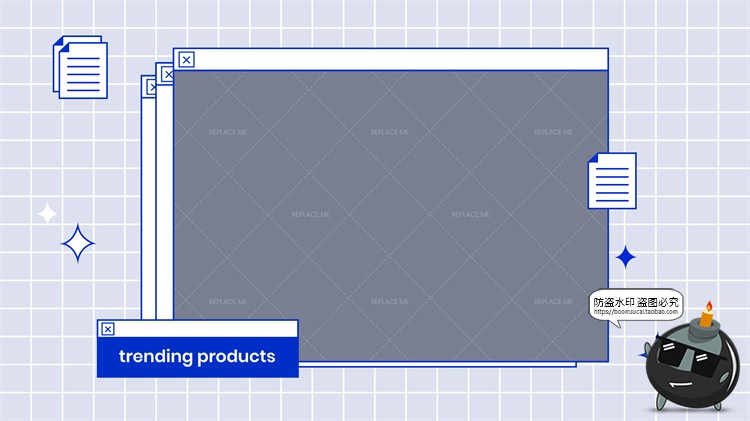 图片[3]-电脑窗口界面复古趣味流行边框海报横幅封面排版边框PSD模板素材-设计猿