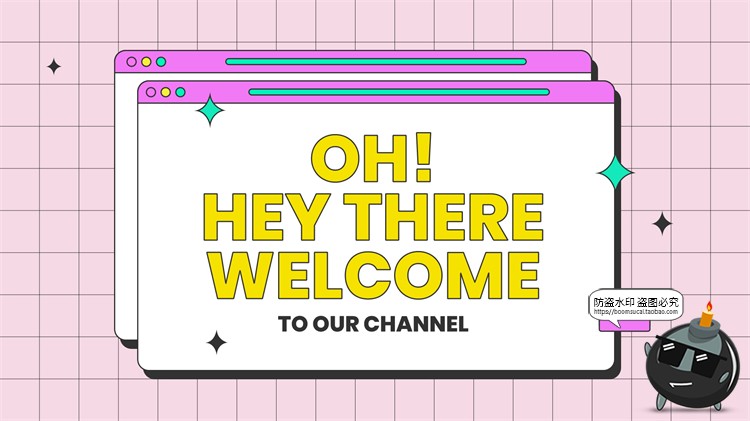 图片[12]-电脑窗口界面复古趣味流行边框海报横幅封面排版边框PSD模板素材-设计猿