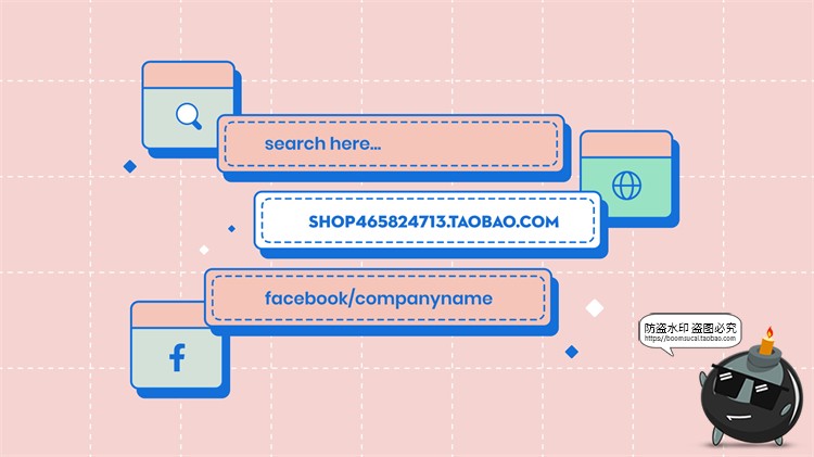 图片[29]-电脑窗口界面复古趣味流行边框海报横幅封面排版边框PSD模板素材-设计猿