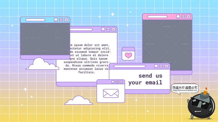 图片[65]-电脑窗口界面复古趣味流行边框海报横幅封面排版边框PSD模板素材-设计猿