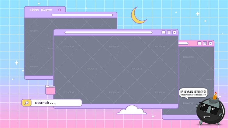 图片[67]-电脑窗口界面复古趣味流行边框海报横幅封面排版边框PSD模板素材-设计猿