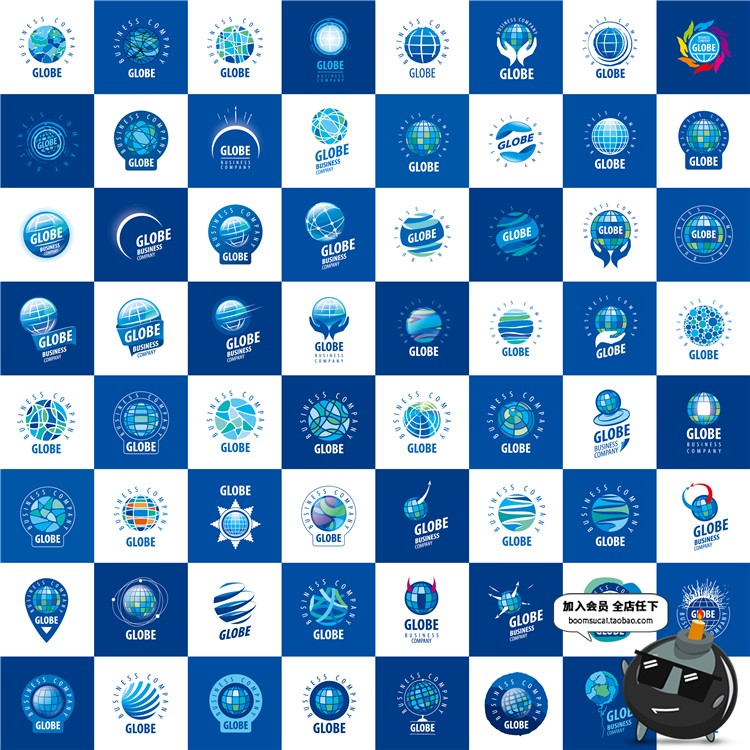 图片[18]-5000款LOGO创意标志图案图标徽章简约品牌AI矢量模板素材图片合集-设计猿