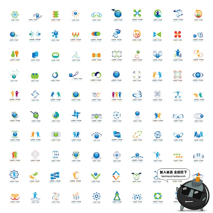 图片[21]-5000款LOGO创意标志图案图标徽章简约品牌AI矢量模板素材图片合集-设计猿