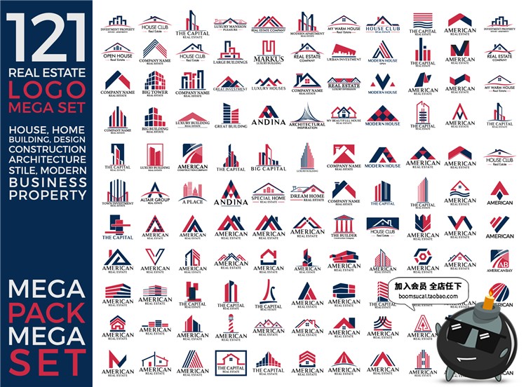 图片[25]-5000款LOGO创意标志图案图标徽章简约品牌AI矢量模板素材图片合集-设计猿