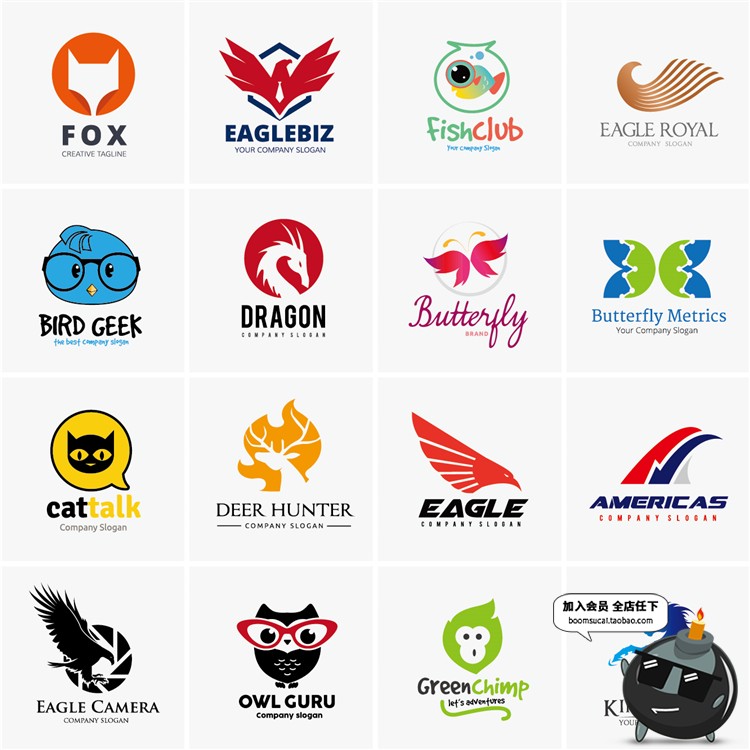 图片[26]-5000款LOGO创意标志图案图标徽章简约品牌AI矢量模板素材图片合集-设计猿