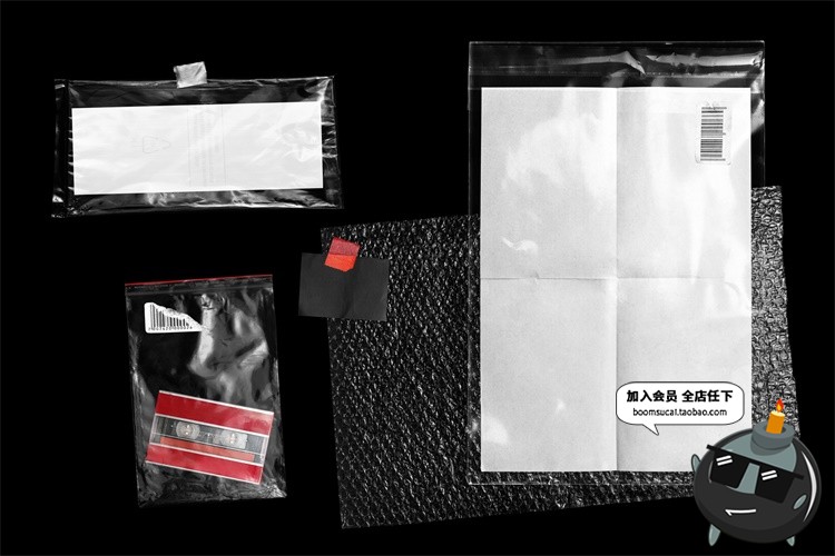 图片[17]-潮流透明气泡膜塑料袋CD光盘磁带包装不干胶贴纸装饰合成PSD素材-设计猿