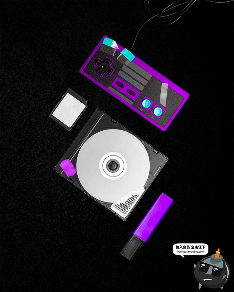 图片[31]-潮流透明气泡膜塑料袋CD光盘磁带包装不干胶贴纸装饰合成PSD素材-设计猿