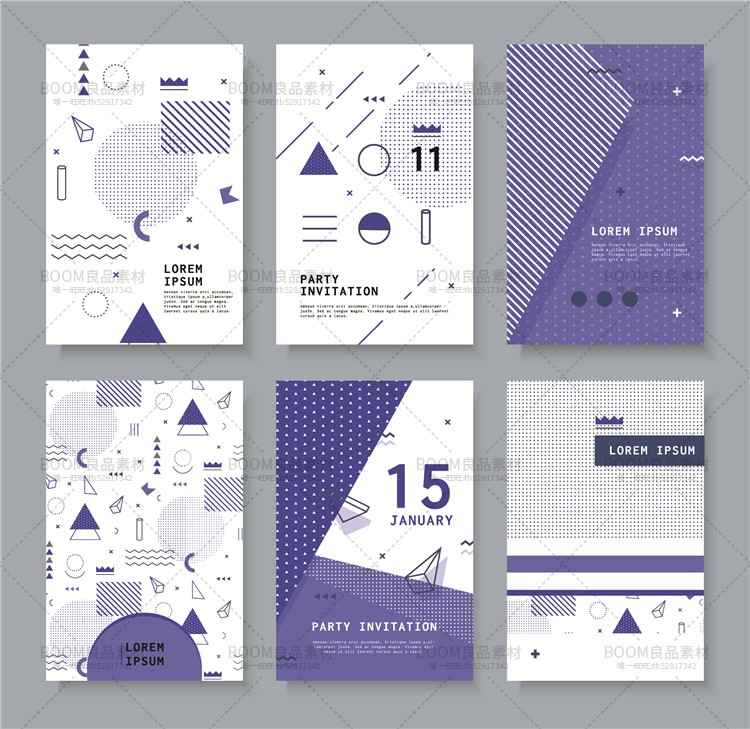 图片[14]-创意几何抽象H5平面设计画册封面banner广告海报背景AI矢量素材-设计猿