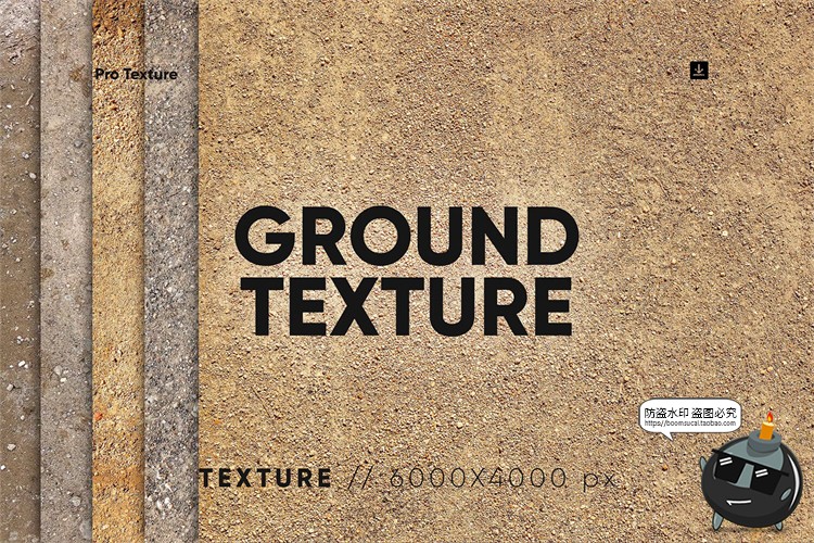 图片[1]-干燥土地土壤地面砂石户外泥土地板纹理背景后期叠加JPG图片素材-设计猿