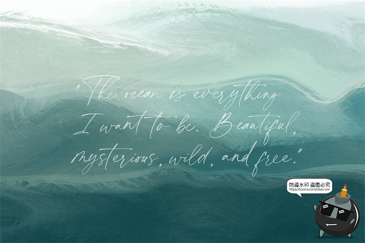 图片[8]-墨绿水彩水墨风抽象艺术绘画海洋波浪背景底纹图PNG免抠图片素材-设计猿