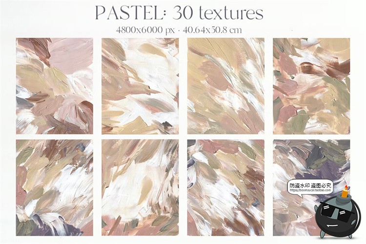 图片[4]-柔和米色中性丙烯酸涂料油画颜料纹理背景底纹装饰图JPG图片素材-设计猿