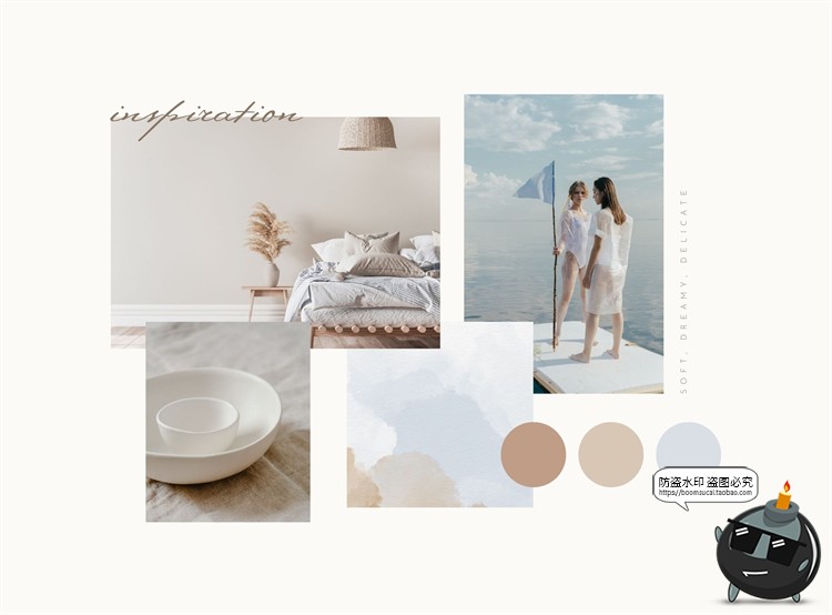 图片[9]-艺术现代优雅水彩清新手绘婚礼请柬包装贺卡背景底纹JPG图片素材-设计猿