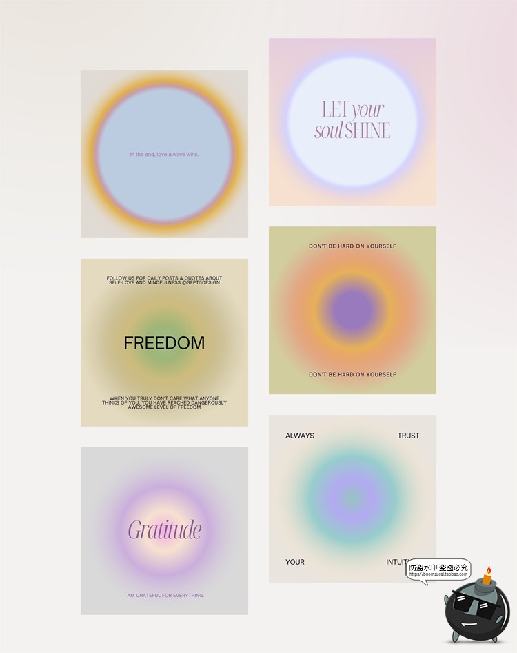 图片[5]-简约潮流弥散模糊渐变低饱和度素排版海报背景版式PSD模板PS素材-设计猿