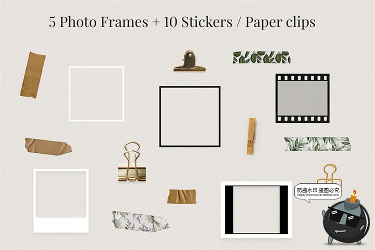 图片[17]-475款潮流怀旧现实主义自然旅行植物复古拼贴剪切画PNG免抠图素材-设计猿