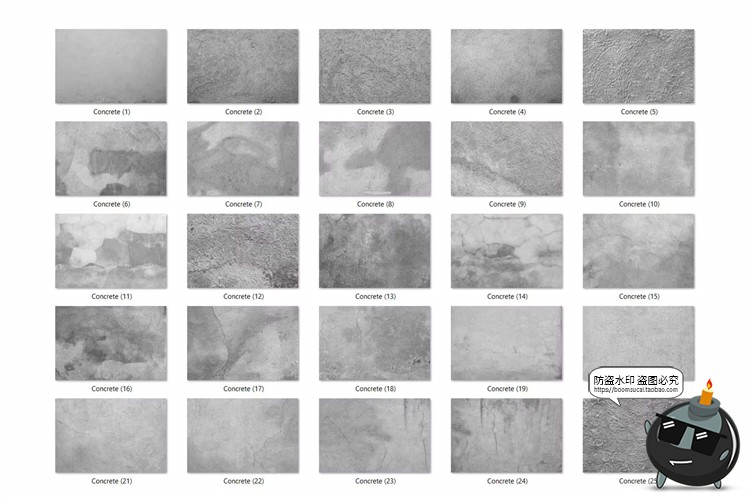 图片[4]-粗糙陈旧混凝土水泥质地墙面裂纹表面纹理背景叠加JPG图片素材-设计猿